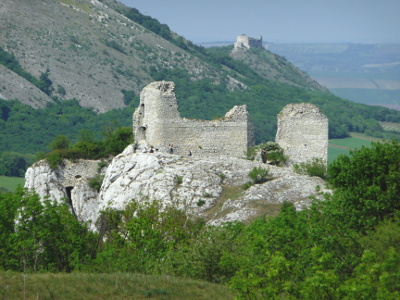 Ruins of mediaeval Castle Sirotčí hrádek (Orphans fort)